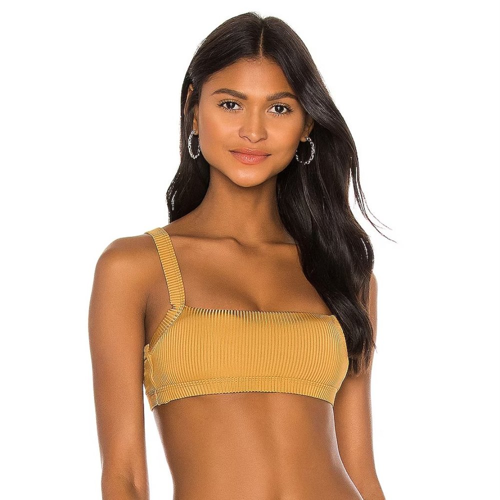 - NEW PQ Swim Abby Bralette Gold Pearl SWIM-06